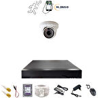 1 DOME KAMERALI 1080P 36 IRLED GÜVENLİK KAMERA SETİ