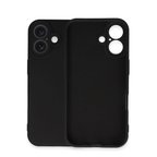 iPhone 16 Plus Kılıf Nano içi Kadife Silikon - Siyah