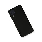 Galaxy A22 Kılıf Nano içi Kadife Silikon - Siyah