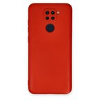 Redmi Note 9 Kılıf Nano içi Kadife Silikon - Kırmızı