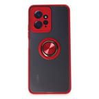 Redmi Note 12 4G Kılıf Montreal Yüzüklü Silikon Kapak - Kırmızı