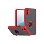 Galaxy A06 Kılıf Montreal Yüzüklü Silikon Kapak - Kırmızı