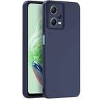 Redmi Note 12 Pro 5G Kılıf Nano içi Kadife Silikon - Lacivert