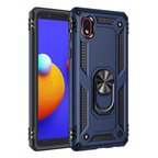 Galaxy A01 Core Kılıf Sofya Yüzüklü Silikon Kapak - Lacivert