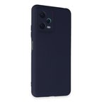 Redmi Note 12 5G Kılıf Nano içi Kadife Silikon - Lacivert