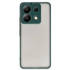 Erdo Ticaret Redmi Note 13 Pro 5G Silikon Kılıf Yeşil Mat Arka Kılıf Tam Koruma Kamera Korumalı