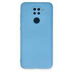Redmi Note 9 Kılıf Nano içi Kadife Silikon - Mavi