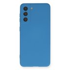 Galaxy S21 Kılıf Nano içi Kadife Silikon - Mavi