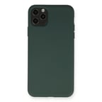 iPhone 11 Pro Max Kılıf Nano içi Kadife Silikon - Koyu Yeşil