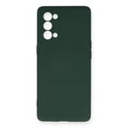 Reno 5 Pro Kılıf Nano içi Kadife Silikon - Koyu Yeşil