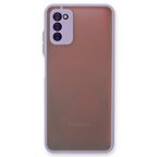Erdo Ticaret Samsung Galaxy A03S Kılıf Montreal Silikon Kapak Mor