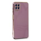 Galaxy A22 Kılıf Volet Silikon - Mor