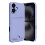 Erdo Ticaret iPhone 16 Kılıfı Kelvin Kartvizitli Silikon Lila