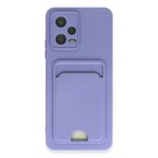 Redmi Note 12 4G Kılıf Kelvin Kartvizitli Silikon - Lila