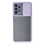 Galaxy A33 5G Kılıf Palm Buzlu Kamera Sürgülü Silikon - Lila