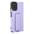 Galaxy A03S Kılıf Mega Standlı Silikon - Lila