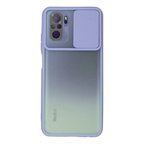 Redmi Note 10 Kılıf Palm Buzlu Kamera Sürgülü Silikon - Lila