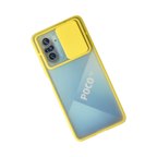 Poco F3 Kılıf Palm Buzlu Kamera Sürgülü Silikon - Sarı