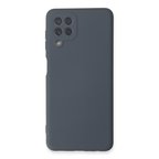 Galaxy A22 Kılıf Nano içi Kadife Silikon - Gri