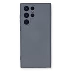 Galaxy S22 Ultra Kılıf Nano içi Kadife Silikon - Gri