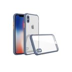 iPhone XS Max Kılıf Miami Şeffaf Silikon - Gri
