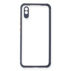 Redmi 9A Kılıf Miami Şeffaf Silikon - Gri
