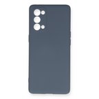 Reno 5 Pro Kılıf Nano içi Kadife Silikon - Gri