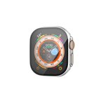 Watch Ultra 49mm Legend Camlı Kasa Ekran Koruyucu - Gümüş