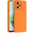 Redmi Note 12 Pro 5G Kılıf Nano içi Kadife Silikon - Turuncu