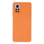 Redmi Note 12 Pro 4G Kılıf Nano içi Kadife Silikon - Turuncu