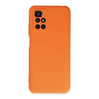 Redmi 10 2022 Kılıf Nano içi Kadife Silikon - Turuncu