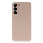 Galaxy S22 Plus Kılıf Nano içi Kadife Silikon - Pudra