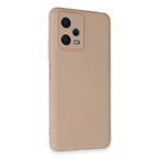 Redmi Note 12 5G Kılıf Nano içi Kadife Silikon - Pudra