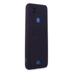 Redmi 9C Kılıf Kelvin Kartvizitli Silikon - Derin Mor