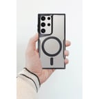 Galaxy S24 Kılıf Boyi Magsafe Silikon Kapak - Kahverengi