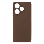 Redmi 13 4G Kılıf First Silikon - Kahverengi