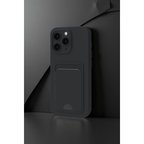 iPhone 16 Pro Max Kılıf Kelvin Kartvizitli Silikon - Bordo