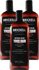 Brickell Anti White Erkeklere 3 Adet Beyazlaşmış Saç Sakal Şampuanı 237 ml Ölçeğinde