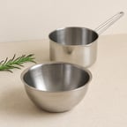 Paslanmaz Çelik 2'li Sosluk ve Sütlük Seti (14cm & 17cm)