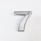 7 Rakamı 3,75 cm Krom Yapışkanlı