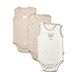 3'lü Askılı Oyncak Ayılı Body Zıbın 8120