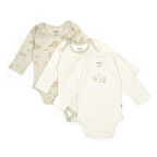  3'lü Uzun Kollu Tavşanlı Body Zıbın 5790