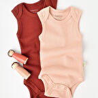 2'li Askılı Body Zıbın 11113 Kiremit - Somon