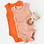 2'li Askılı Body Zıbın 11114 Nar - Şeftali