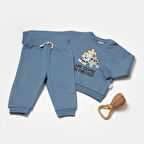Sweatshirt & Pantolon Takım 8025 İndigo