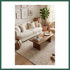 VINTESSY YoudayHomeCollection MODA Model Oturma Odası Halısı · EBAT: 80X80 BZS01