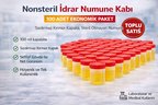 Nonsteril İdrar Numune Kabı 100 ml Sızdırmaz Kapaklı Steril Olmayan Numune Kabı Laboratuvar ve Medikal Kullanım 100 Adet