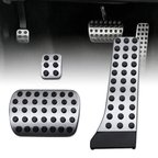 Mercedes W204-W207-W211-W212-W215-W220-E250 Uyumlu Geçme Otomatik Pedal Seti 3 Parça Siyah Krom