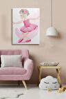 Erkek Ve Kız Çocuk Odaları Için Dekoratif Soyut Desenli Figürlü Kanvas Çerçeve Çerçeveli Tablo