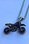 Motorsiklet El İşçiliği Paslanmaz Çelik Zincir Erkek Kolye